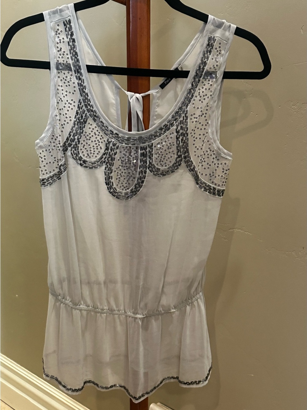 Fora Anthropologie-style Beaded Top